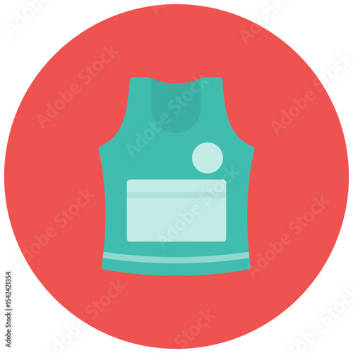 Running Shirt icon vector image. Can be used for Marathon.
