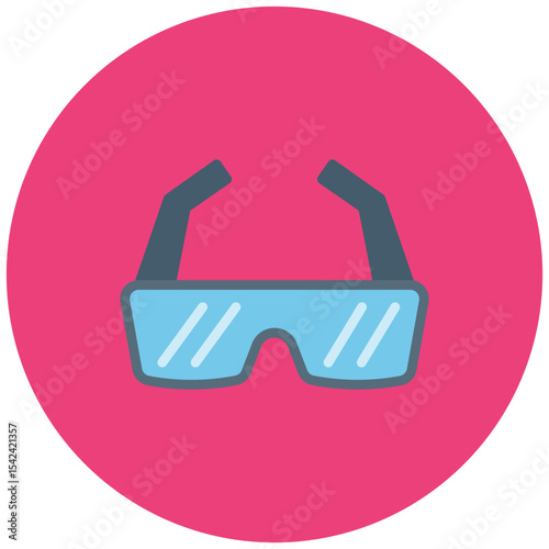 Running Sunglasses icon vector image. Can be used for Marathon.