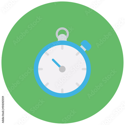 Stopwatch icon vector image. Can be used for Marathon.