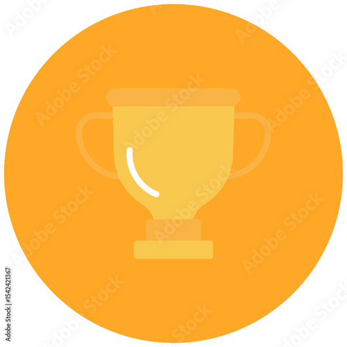 Trophy icon vector image. Can be used for Marathon.