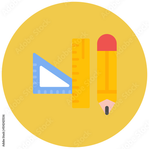 Drafting Tools icon vector image. Can be used for Engineer in Mechanics.