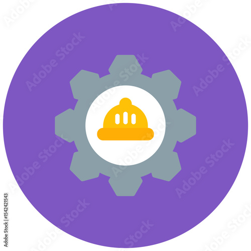 Engineer Gear icon vector image. Can be used for Engineer in Mechanics.