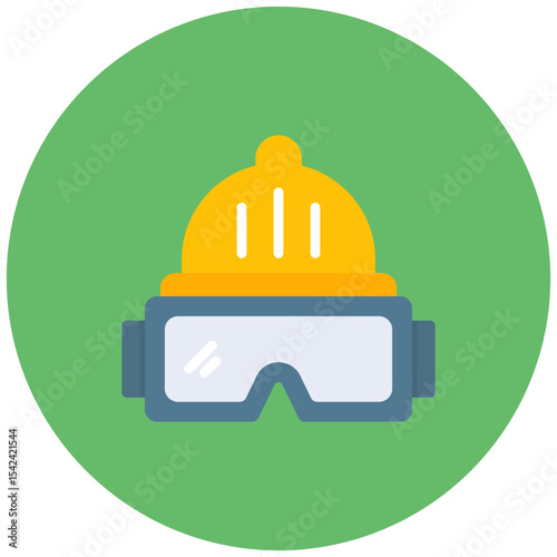 Engineer Glasses icon vector image. Can be used for Engineer in Mechanics.