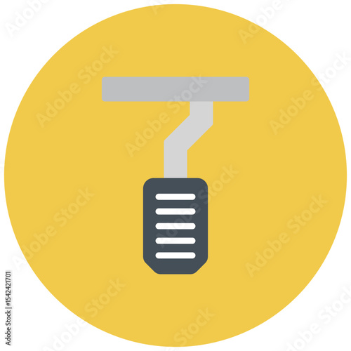 Accelerator Pedal icon vector image. Can be used for Driving School.
