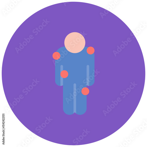 Fibromyalgia icon vector image. Can be used for Body Ache.
