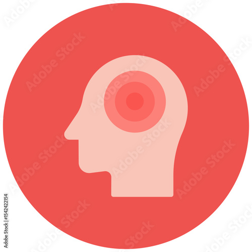 Headache icon vector image. Can be used for Body Ache.