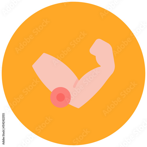 Golfers Elbow icon vector image. Can be used for Body Ache.