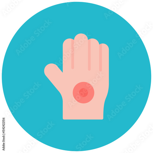Hand Pain icon vector image. Can be used for Body Ache.