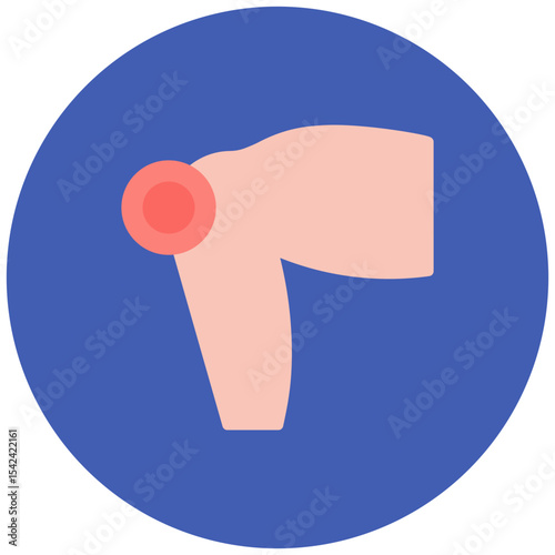 Knee Pain icon vector image. Can be used for Body Ache.