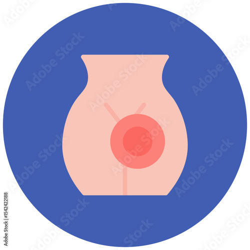 Pelvic Pain icon vector image. Can be used for Body Ache.