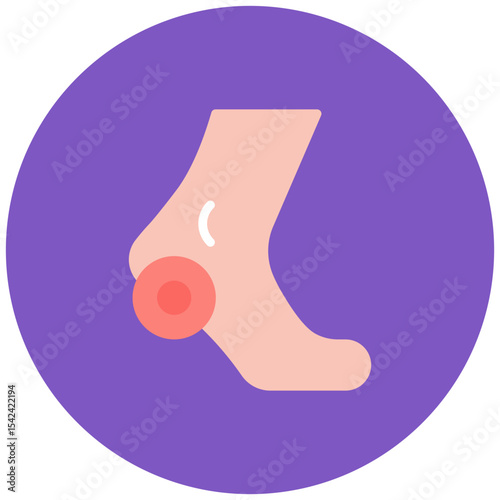 Plantar Fasciitis icon vector image. Can be used for Body Ache.