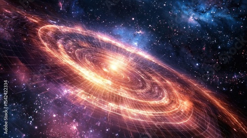 Spiral galaxy illustration