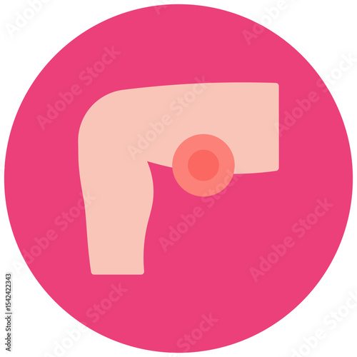 Thigh Pain icon vector image. Can be used for Body Ache.