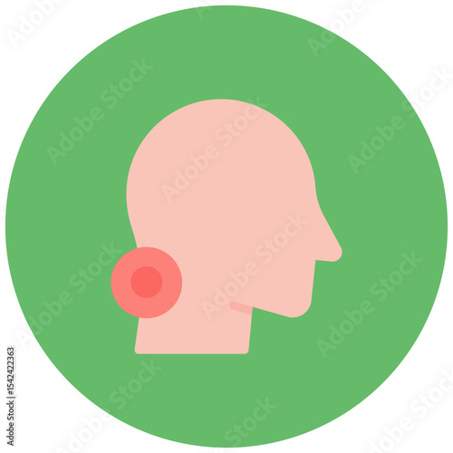 Whiplash icon vector image. Can be used for Body Ache.
