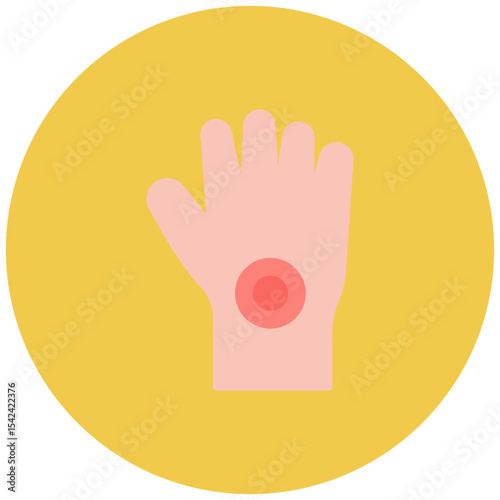 Wrist Pain icon vector image. Can be used for Body Ache.
