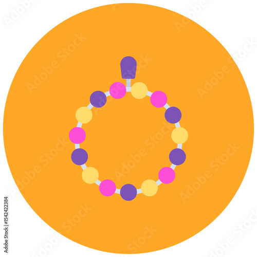 Beads icon vector image. Can be used for Crafting.