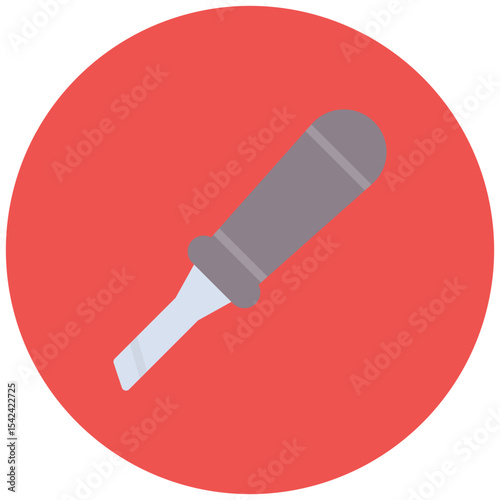Wood Carving Chisel icon vector image. Can be used for Crafting.