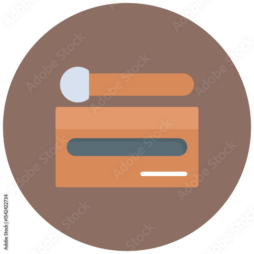 Woodblock icon vector image. Can be used for Crafting.