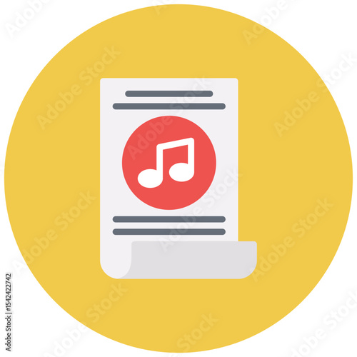 Band Poster icon vector image. Can be used for Rock and Roll.
