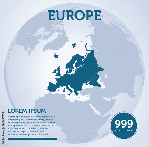 Political Map of Europe, Showing the Continent's Countries, Capitals, and Geographical Boundaries for Educational and Geopolitical Use