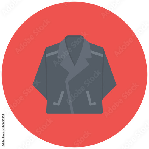 Leather Jacket icon vector image. Can be used for Rock and Roll.