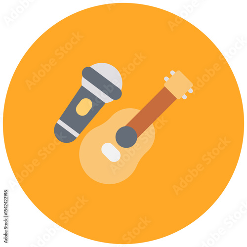 Rock Band icon vector image. Can be used for Rock and Roll.