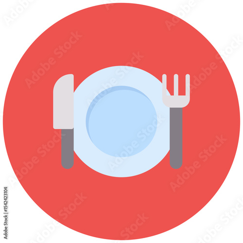 Cruise Dining icon vector image. Can be used for Cruiser.