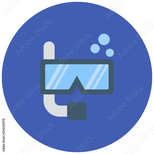 Cruise Snorkel icon vector image. Can be used for Cruiser.