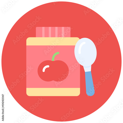 Baby Food icon vector image. Can be used for Raising Children.