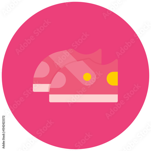 Baby Shoes icon vector image. Can be used for Raising Children.