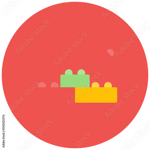 Building Blocks icon vector image. Can be used for Raising Children.