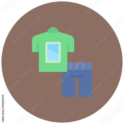 Children Clothes icon vector image. Can be used for Raising Children.