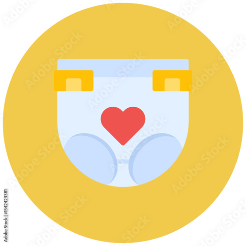Diaper icon vector image. Can be used for Raising Children.