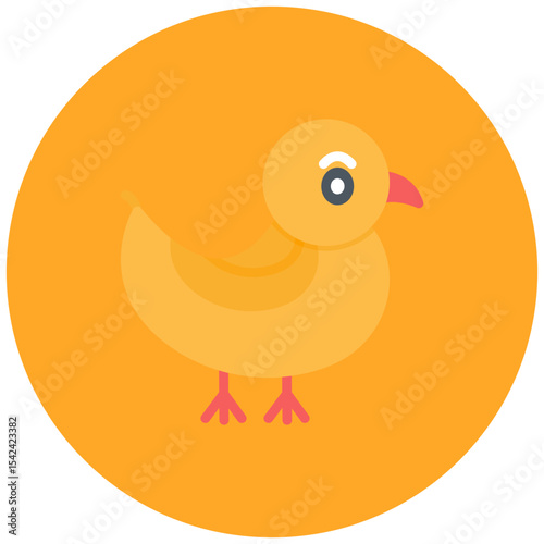 Duck icon vector image. Can be used for Raising Children.