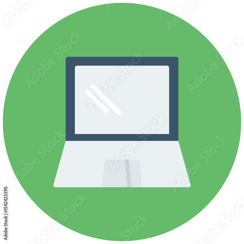 Laptop icon vector image. Can be used for Raising Children.