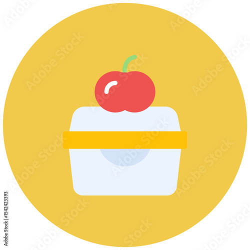 Lunchbox icon vector image. Can be used for Raising Children.
