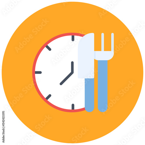 Lunchtime icon vector image. Can be used for Raising Children.