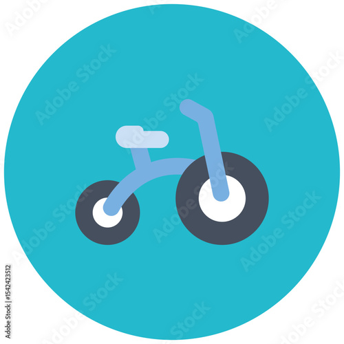 Tricycle icon vector image. Can be used for Raising Children.