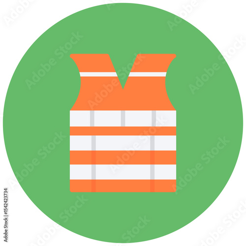 Life Jacket icon vector image. Can be used for Rescue And Response.