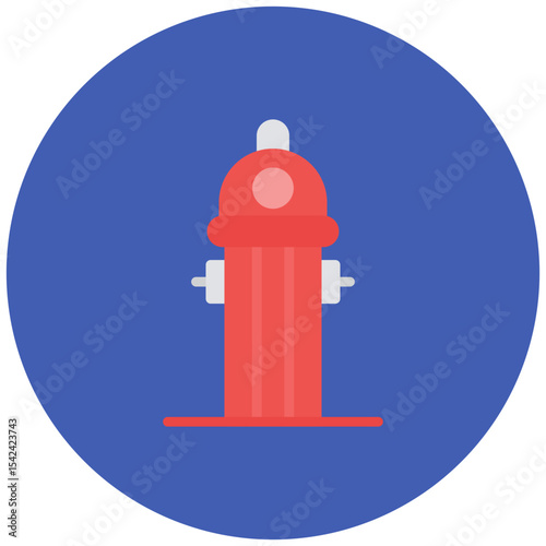 Fire Hydrant icon vector image. Can be used for Rescue And Response.