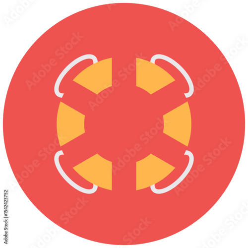 Lifebuoy icon vector image. Can be used for Rescue And Response.