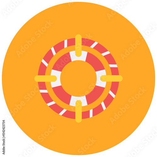 Lifebelt icon vector image. Can be used for Rescue And Response.
