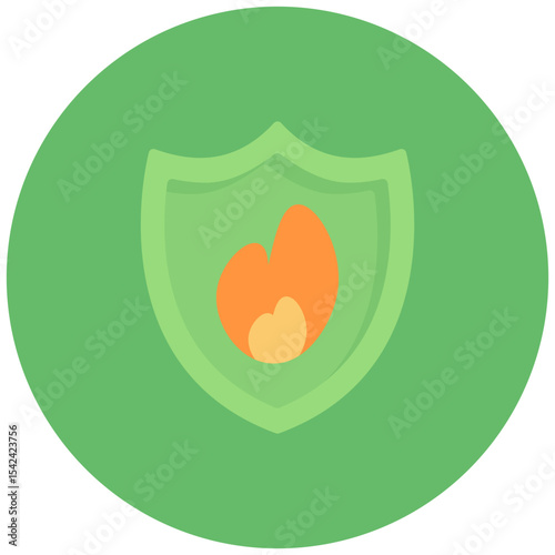Firefighter Badge icon vector image. Can be used for Rescue And Response.