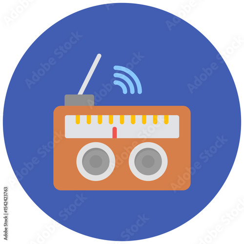 Radio icon vector image. Can be used for Rescue And Response.