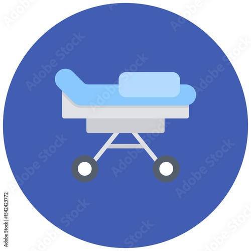 Stretcher icon vector image. Can be used for Rescue And Response.