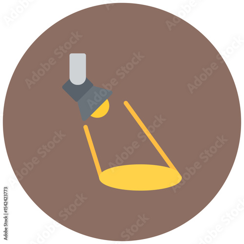 Searchlight icon vector image. Can be used for Rescue And Response.