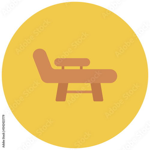 Beach Chair icon vector image. Can be used for Retirement.