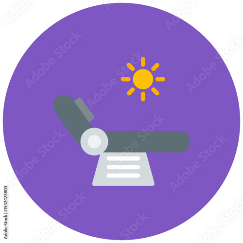 Relaxation icon vector image. Can be used for Retirement.