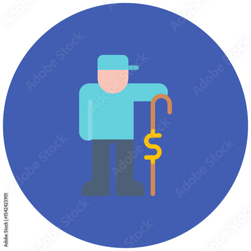 Pension Plan icon vector image. Can be used for Retirement.
