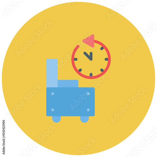 Relaxation Time icon vector image. Can be used for Retirement.